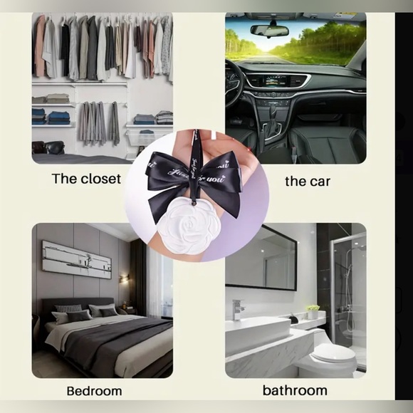 Exquisite Hanging Handmade Aromatherapy Camellia Flower-ONE - Picture 6 of 9